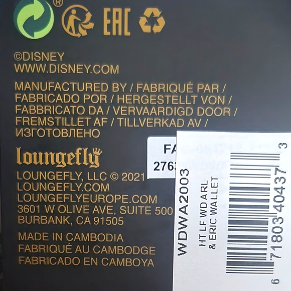 Loungefly • Disney's "The Little Mermaid" Credit Card Holder • NWT - Picture 3 of 3